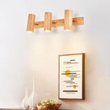 Modern Wooden Cylinder LED Wall Light | 1-Light
