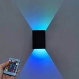 Modern RGB LED Square Wall Light with Remote | 1-Light