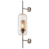 Modern Glass Cylinder Wall Light | 1-Light