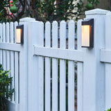 Modern Square Frosted Glass Solar LED Wall Sconce