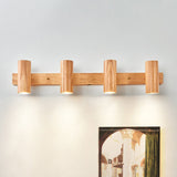 Modern Wooden Cylinder LED Wall Light | 1-Light