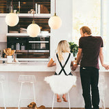 Modern Frosted Glass Pebble Solar LED Outdoor Light | 1-Light