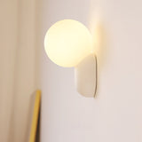Modern Glass Globe Wall Light | 1-Light