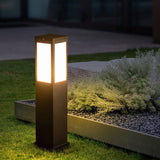 Modern Square LED Solar Outdoor Path 1-Light
