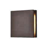 Japanese Wooden Square LED Wall Light | 1-Light