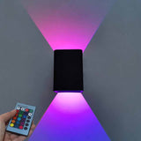 Modern RGB LED Square Wall Light with Remote | 1-Light