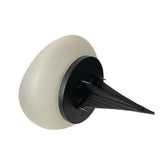 Modern Frosted Glass Pebble Solar LED Outdoor Light | 1-Light