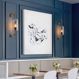 Modern Glass Cylinder Wall Light | 1-Light