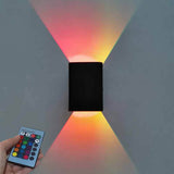 Modern RGB LED Square Wall Light with Remote | 1-Light
