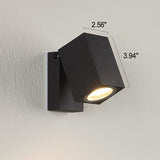 Modern Square Adjustable LED Outdoor Wall Sconce 1-Light