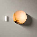 Japandi Marble Orb Wall Sconce LED 1-Light