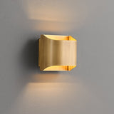 Modern Curved Brass LED Wall Sconce 1-Light