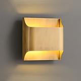 Modern Curved Brass LED Wall Sconce 1-Light