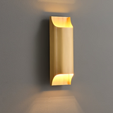Modern Curved Brass LED Wall Sconce 1-Light