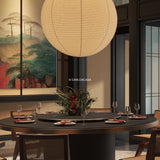 Japanese Washi Paper Globe Pendant Light 1-Light