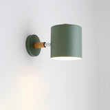 Nordic Wooden Cylinder Rotatable LED Wall Sconce | 1-Light
