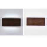 Japanese Wooden Square LED Wall Light | 1-Light