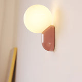 Modern Glass Globe Wall Light | 1-Light