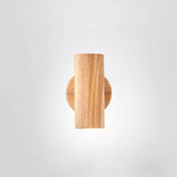 Modern Wooden Cylinder LED Wall Light | 1-Light