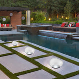 Modern Frosted Glass Pebble Solar LED Outdoor Light | 1-Light