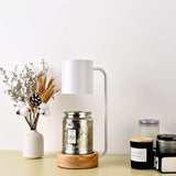 Japanese Wood 1-Light Dimmable Wax Melting Table Lamp