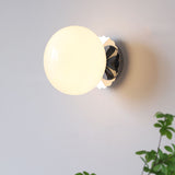 Modern Minimalist Glass Globe Wall Light | 1-Light