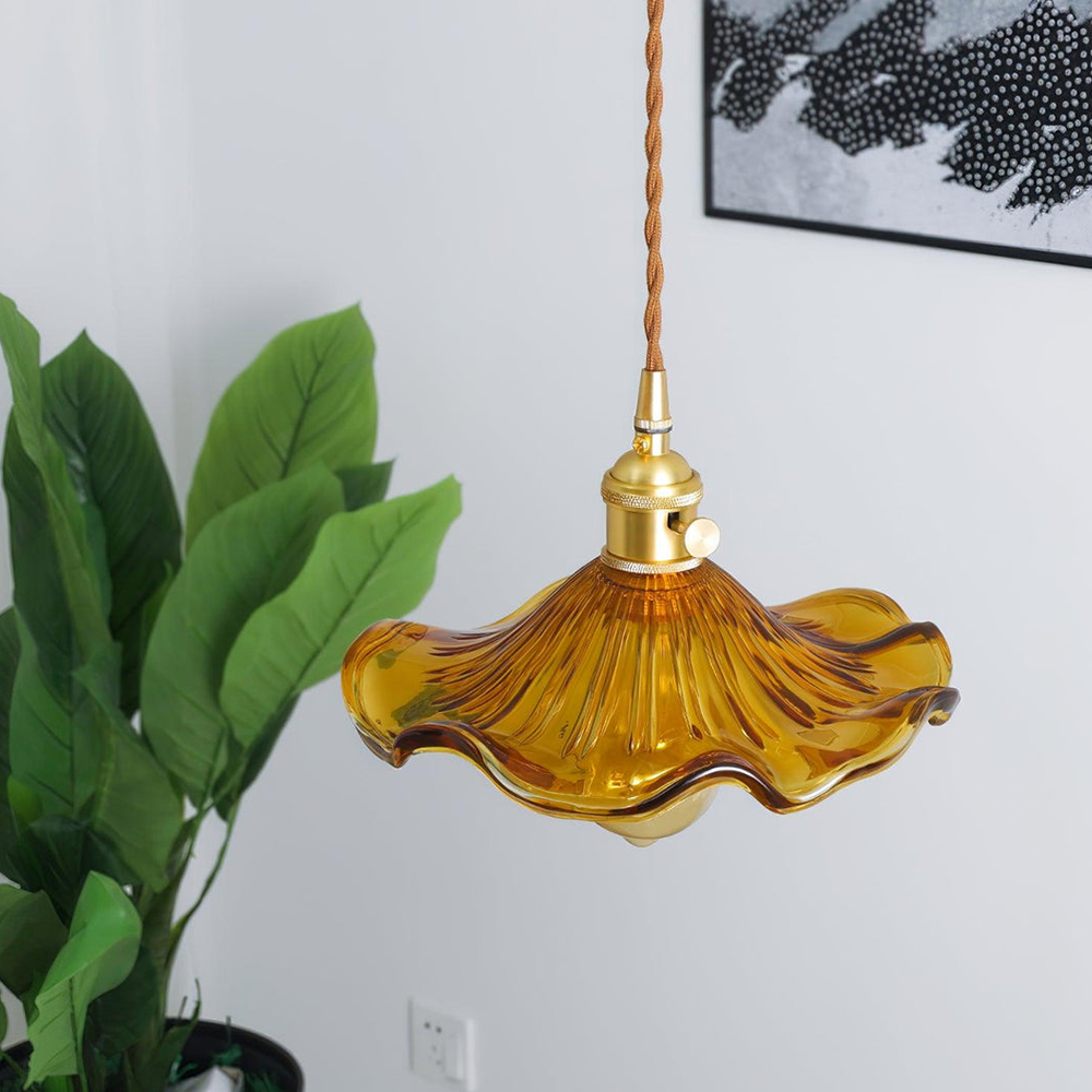 Modern Grass Flower Pendant Light 1-Light Lasson Living