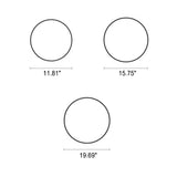 Nordic Wood Round LED Flush Ceiling Light | 1-Light