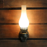 Vintage Glass Kerosene Style LED Wall Sconce | 1-Light