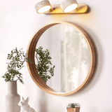 Modern Travertine Round LED Wall Sconce 1-Light