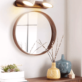 Modern Travertine Round LED Wall Sconce 1-Light