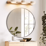 Modern Travertine Round LED Wall Sconce 1-Light