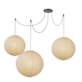 Japanese Washi Paper Globe Pendant Light 1-Light