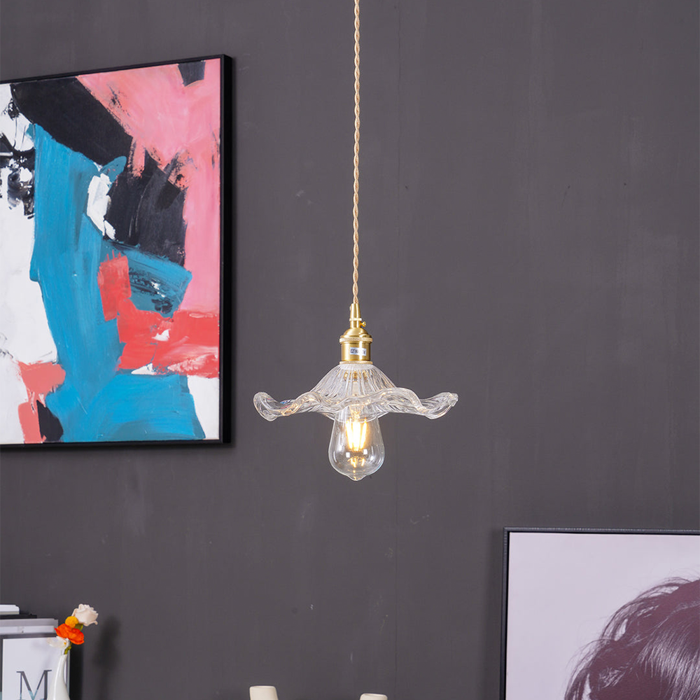 Modern Grass Flower Pendant Light 1-Light Lasson Living