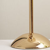 Scandinavian Brass Pleated Fabric Cone Table Light | 1-Light