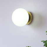 Modern Minimalist Glass Globe Wall Light | 1-Light
