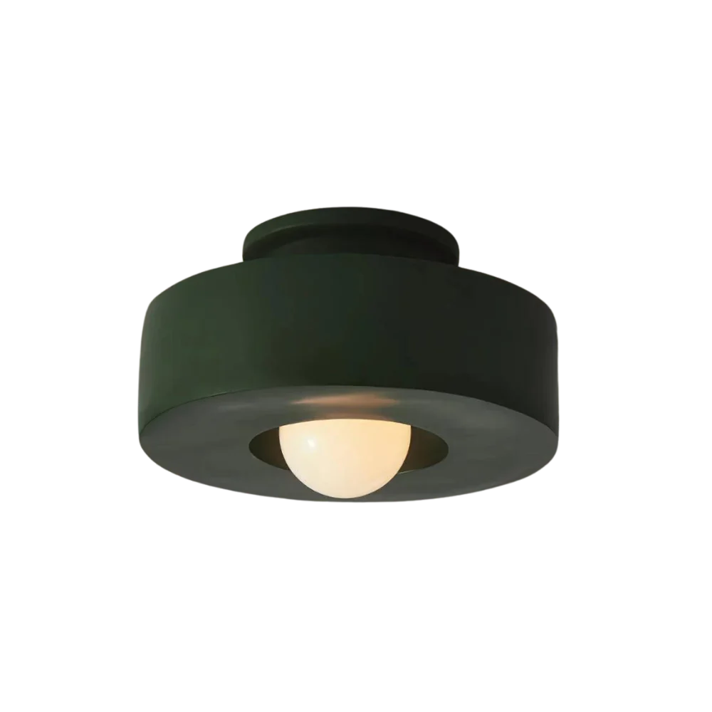 Nordic Artistic Round Resin LED Ceiling Light 1-Light