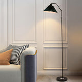 Minimalist Pleated Fabric Shade LED Floor Lamp | 1-Light Standing
