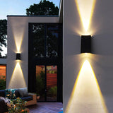 Modern Solar LED Up and Down Wall Light | 1-Light