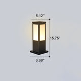 Modern Square LED Solar Outdoor Path 1-Light