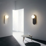 Nordic Minimalist Glass Globe Wall Sconce Light 1-light