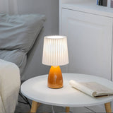 Nordic Glass Pleated Shade Table Lamp 1-Light