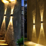 Modern Solar LED Up and Down Wall Light | 1-Light