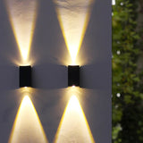 Modern Solar LED Up and Down Wall Light | 1-Light
