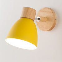 Modern Minimalist Wooden Cone LED Wall Sconce | 1-Light