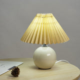 Nordic Ceramic Pleated Table Light | 1-Light
