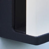 Modern Square Frosted Glass Solar LED Wall Sconce