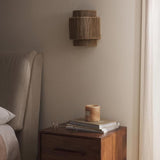 Vintage Bohemian Hand-Woven Rope Wall Sconce LED 1-Light