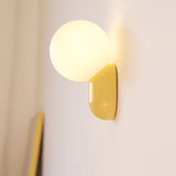 Modern Glass Globe Wall Light | 1-Light