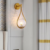 Modern Glass Globe Teardrop Wall Light | LED 1-Light